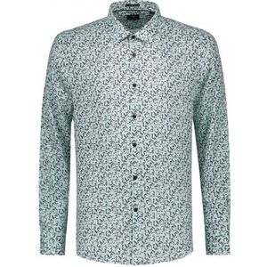 Dstrezzed Overhemd Print Bloemen Lagoon Green