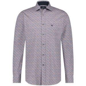 Fellows United Overhemd Micro Dessin Dark Green