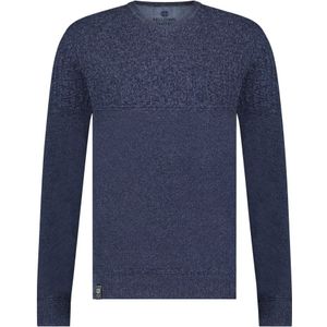 Fellows United Pullover V-neck Structure Knit Navy