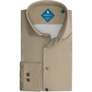 District Indigo Performance Overhemd Beige