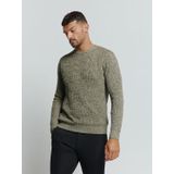 No Excess Pullover Crewneck 3 Coloured Rib Smoke