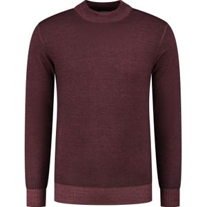 District Indigo Mockneck Pullover Merino/Stretch Bordeaux