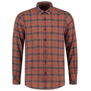 Dstrezzed Overhemd Herringbone Check Oranje