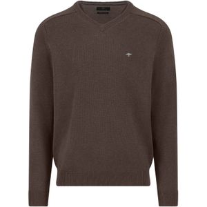 Fynch Hatton Pullover V-Neck Supersoft Earth