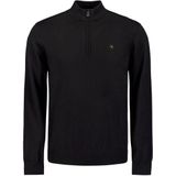 No Excess Pullover Half Zip 2 Coloured Melange Black