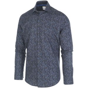 Blue Industry Overhemd Print Navy