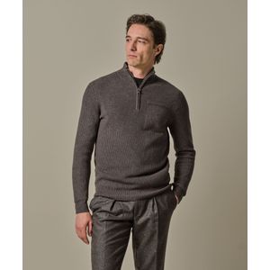 Profuomo - Half Zip - Pullover - Bruin - Vesten