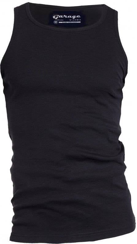 Garage Singlet 1-pack Semi Body Fit Ronde Hals Zwart