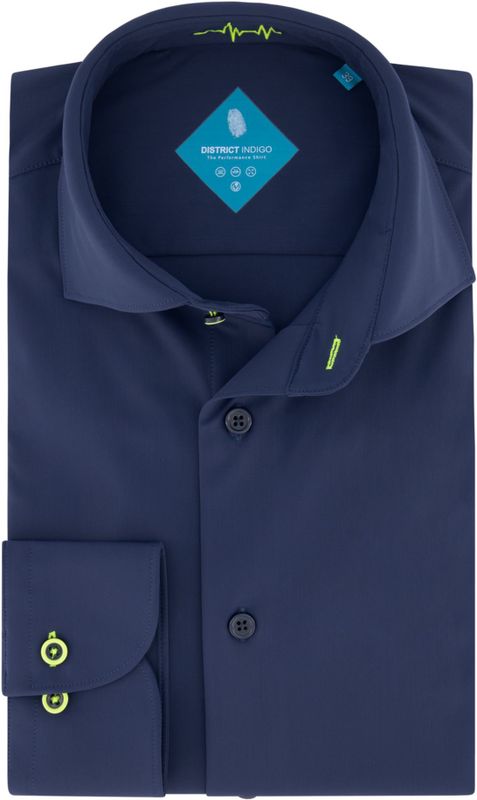 District Indigo Overhemd Performance Dark Blue (7.11.025.760 - 010)