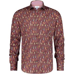 A Fish Named Fred Overhemd Colorful Paddles Burgundy (29.017.405)