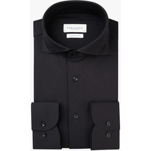 Profuomo Overhemd Japanese Knitted Shirt Black