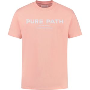 Pure Path Signature T-shirt Coral