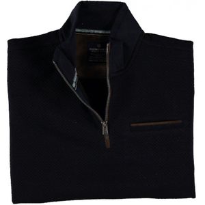 Fellows United Pullover High Class With Suede Navy