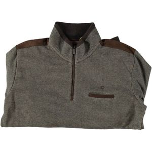 Fellows United Half Zip Pullover Bi-Color Suede Details