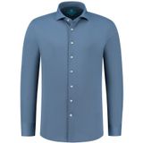 District Indigo - Pique Performance - Overhemd - Steel Blue