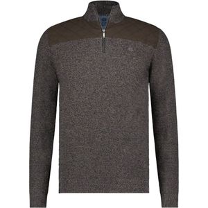 Fellows United Pullover Half Zip Rough Twill Brown