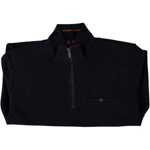 Fellows United Fellows United Pullover Half Zip Quilted Navy