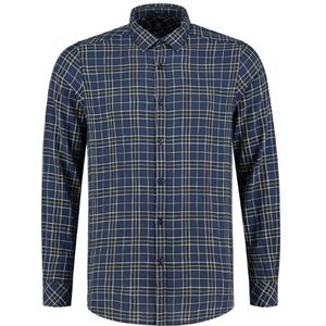 Dstrezzed Overhemd Herringbone Ruit Navy