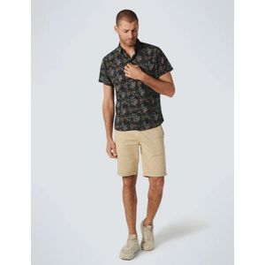 No Excess Short Chino Garment Dyed Twill Stretch With Belt Stone