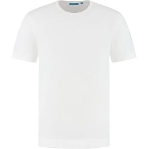 District Indigo T-shirt Crewneck Off White