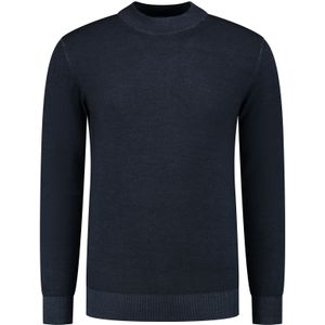 District Indigo Mockneck Pullover Merino/Stretch Navy