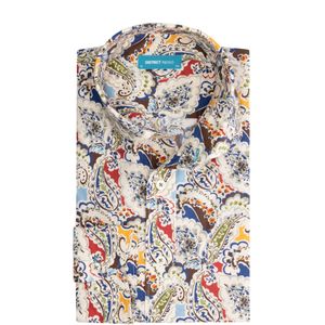 District Indigo Overhemd Print