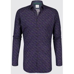 Blue Industry Overhemd Print Paars