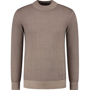 District Indigo Mockneck Pullover Merino/Stretch Brown