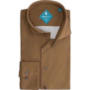 District Indigo Performance Overhemd Twill Brown