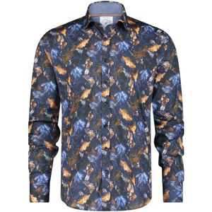 A Fish Named Fred Overhemd Autumn Leaves Gold Yellow