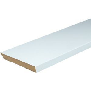 Plint MDF 18x195mm vochtwerend wit voorgelakt 488cm per 3 stuks