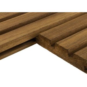 Triple Rhombus Ayous 24x140mm (24x132mm werkend) thermisch gemodificeerd 185cm per 3 stuks