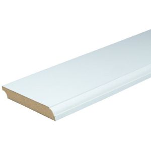 Kraalplint MDF 18x120mm vochtwerend wit voorgelakt bos a 4 stuks