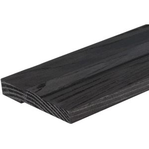 Universeel stelkozijn voor deur Douglas hout (3x250cm) zwart geïmpregneerd (gedompeld)