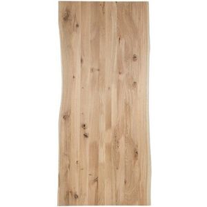 Tafelblad Rustiek C Eiken 40mm met boomkanten (lange zijdes) 270x100cm