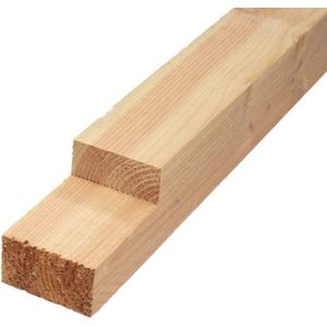 Tussenpaal Douglas hout 140x140mm geschaafd (tbv ringbalk 45x145 en 45x160mm)