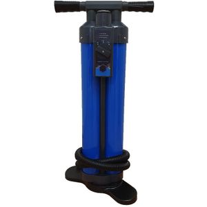 SUP Luchtpomp Triple Action met drukmeter - Blauw / Zwart
