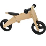 Houten Balance - Kinderfiets - Trike - 2-in-1 Loopfiets & Driewieler - Houtkleur