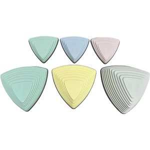 Maxx Kidz Balans stenen effen kleuren - Set van 6 stuks