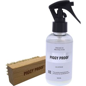 Piggy Proof Leather protector + borstel (02 + 06) - Kleurloos, Universeel - 150ML