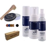 Saphir - Verzorgingsset - Schoenaccessoires - Bordeaux - Inclusief Schoonmaakschuim en Borstels