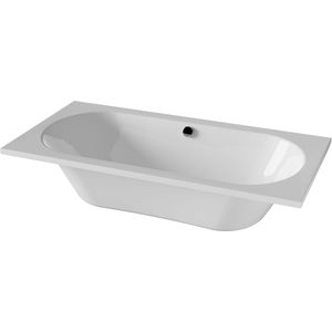 Luca Varess Rosala tweepersoons inbouwbad 180 x 90 cm acryl glanzend wit