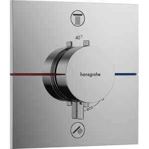 Hansgrohe Showerselect Comfort E inbouw thermostaat 2 uitgangen glanzend chroom
