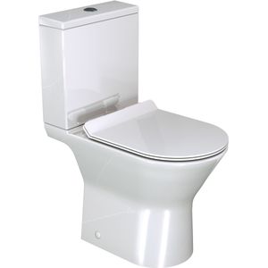 Luca Varess Delano staand toilet glanzend wit randloos