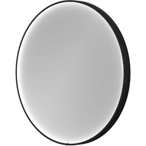 Balmani Secret Black rond badkamerspiegel Ø 70 cm met spiegelverlichting en -verwarming