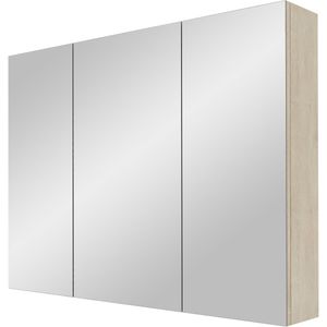 Linie Montro spiegelkast 100 x 75 cm witte eik