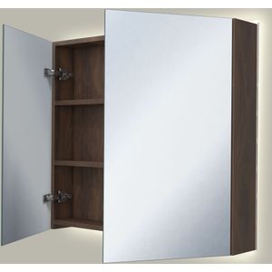 Storke Reflecta spiegelkast 85 x 75 cm notelaar met spiegelverlichting