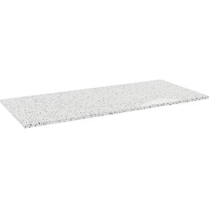 Storke Tavola enkel of dubbel tablet mat wit/zwart terrazzo 120 x 52 cm