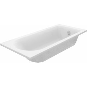 Luca Varess Rosala eenpersoons inbouwbad 170 x 75 cm acryl mat wit