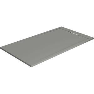 Balmani Andes douchebak 160 x 90 cm solid surface steengrijs mat